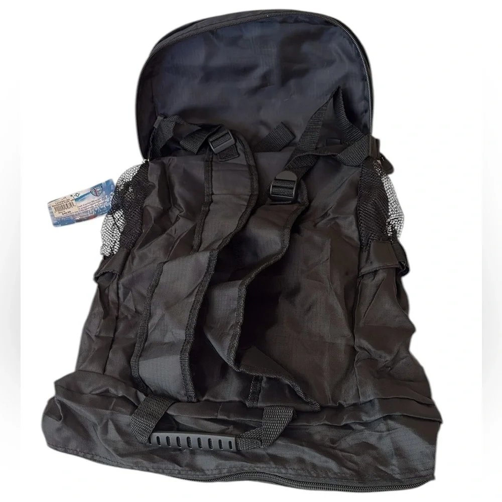 USS Midway backpack in a pouch, collectors item, black,many compartments, unisex